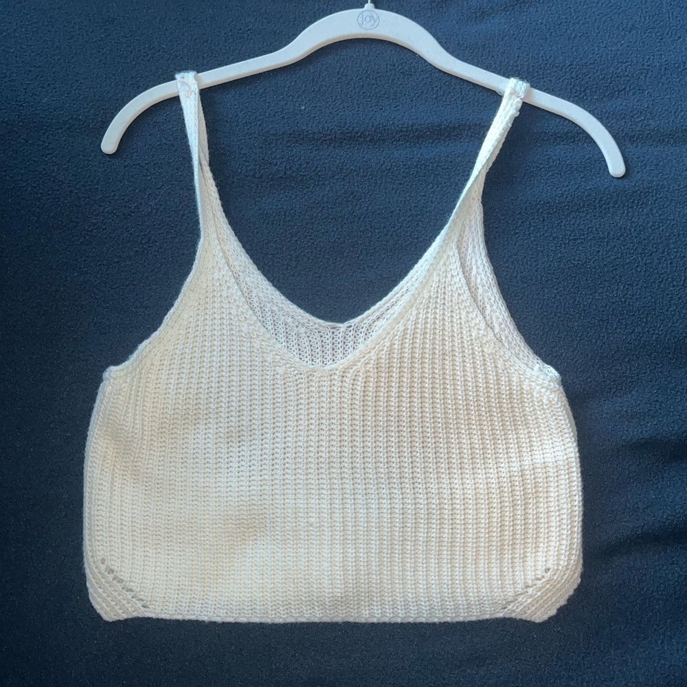 Knit crop top